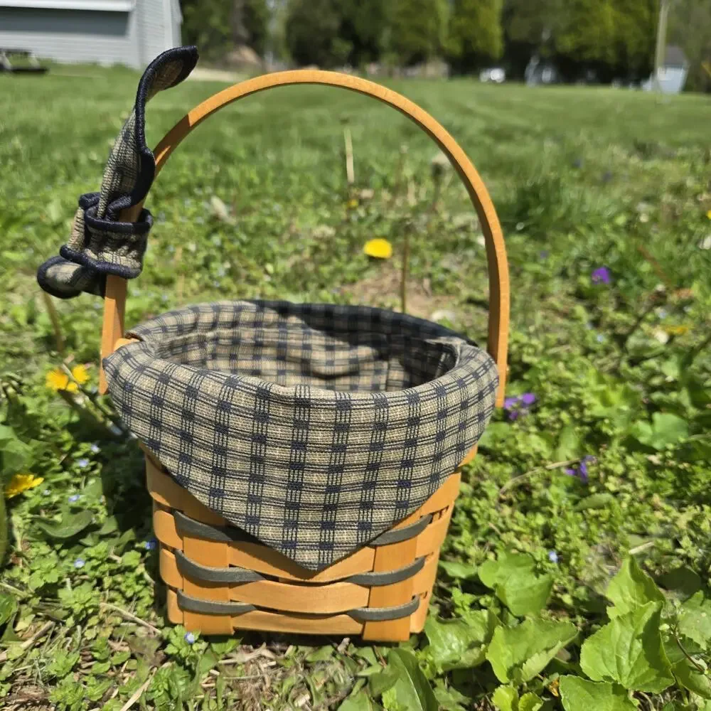 Longaberger Crawford Barn Small Basket Fabric‎ Liner